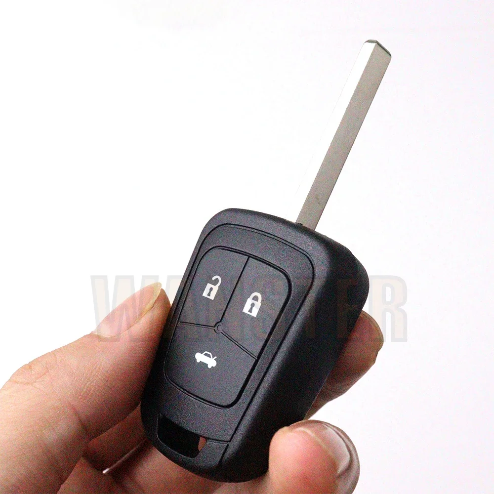 2/3 Car Key Housing Key Fob Case Shell for Opel Astra 2012 for Chevrolet Camaro Sonic Cruze Malibu Volt Spark Equinox