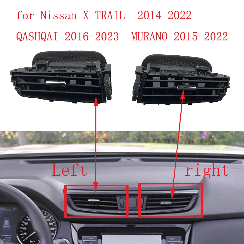 

1/2pcs for Nissan New X-TRAIL New QASHQAI New MURANO Instrument Panel Middle Air Outlet Workbench Air Conditioning Outlet