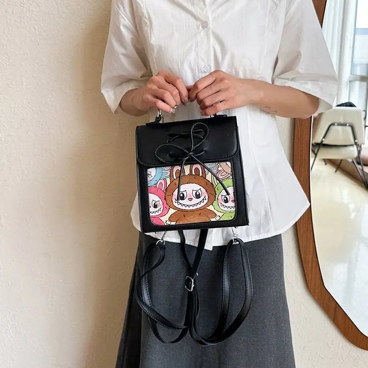 Velvet Ballet Style Teenage Girl Backpack 2026 New Fashion Double Shoulder Bag Versatile High-End Sensation Student Bookbag