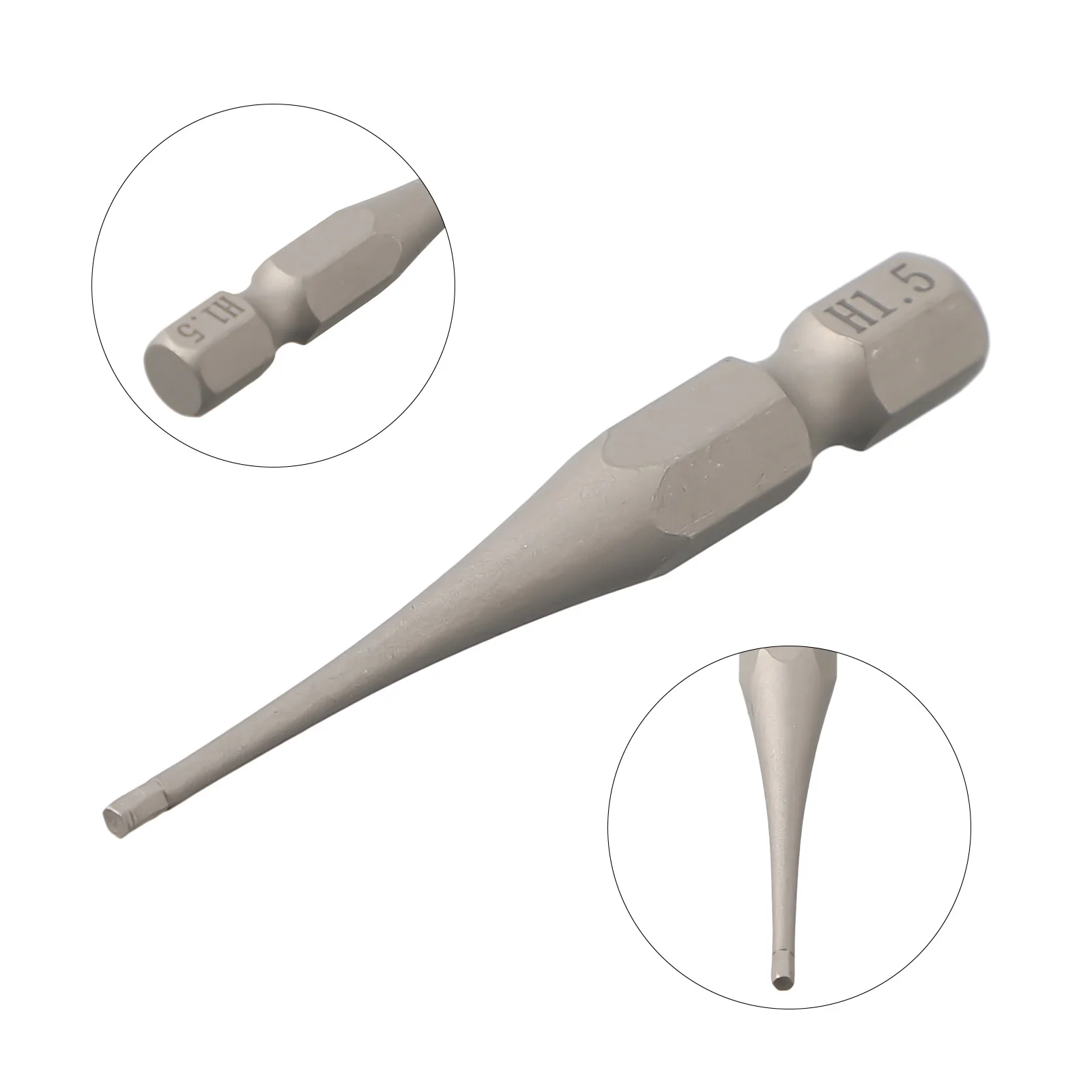 Easily Accessible 50mm Length Magnetic Hexagonal Driver Bits Compatible Across Sizing Options ofH1 5 H6 For Everyday Use