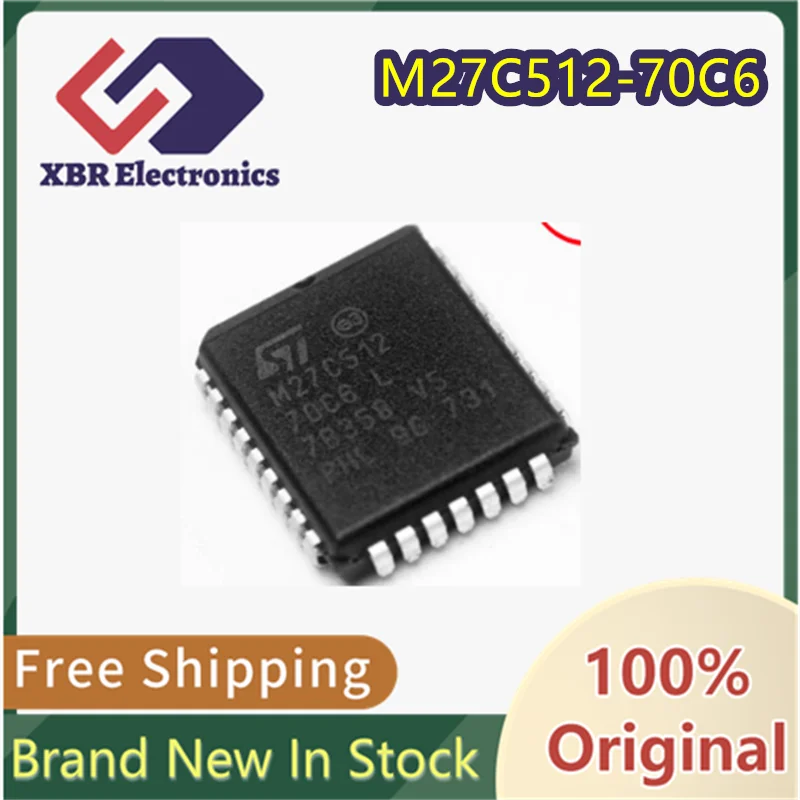 (3/10 Pieces) M27C512-70C6 M27C512 Memory IC Chip Brand New Genuine Original In-Stock Fast Shipping Electronic Components