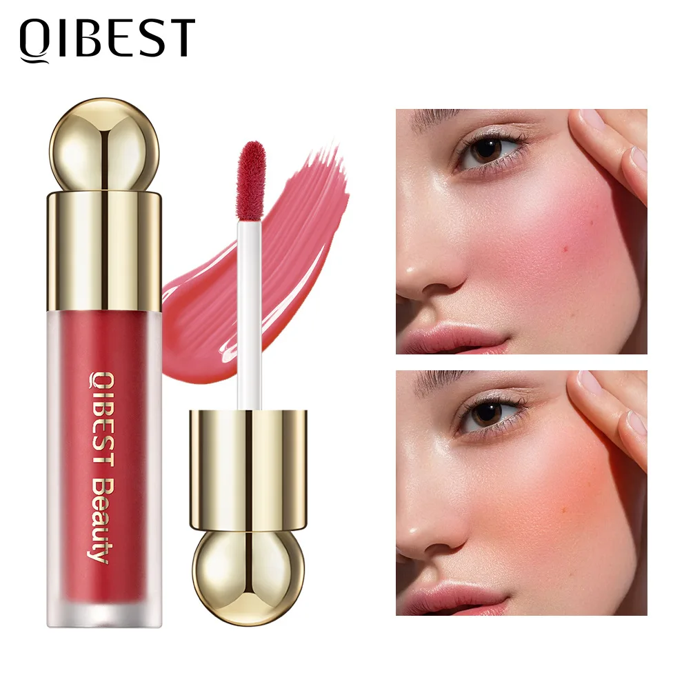 Matte Liquid Blush Velvet Blusher Orange Peach Face Pigment Lasting Beauty Natural Cheek Tint Cream Blush Makeup Maquiagem