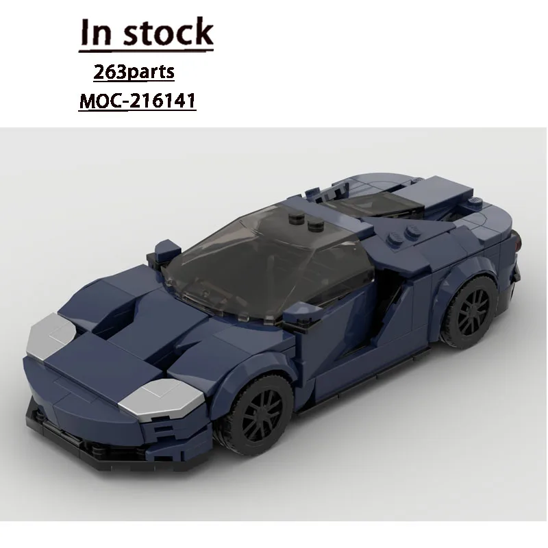 

MOC-216141 Classic New Sports Iconic Racing Car Building Blocks Model, 263 Parts, Birthday Toy Gift for Boys and Children