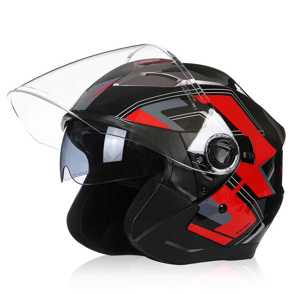 ECE Dot Approved 3/4 Open Face Helmet Motorcycle High Quality Motocross Helmets Cascos Para Moto 3/4 Jet Casque Moto Capacetes view 2