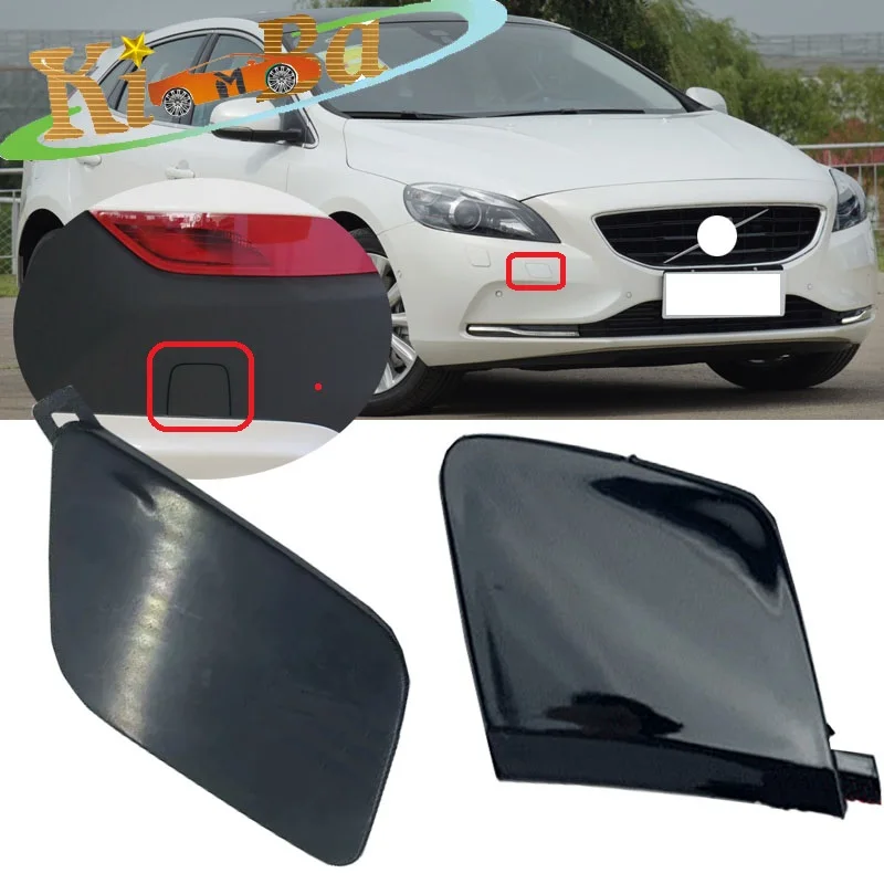 

KIMBA For Volvo V40 2013-2016 Auto Front/Rea Bumper Tow Traction Hook Cover Trailer Lid Towing Shell Hood Cover
