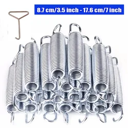 10Pcs Trampoline Replacement Galvanized Steel Springs With Installation Tool 87mm/100mm Length For Available