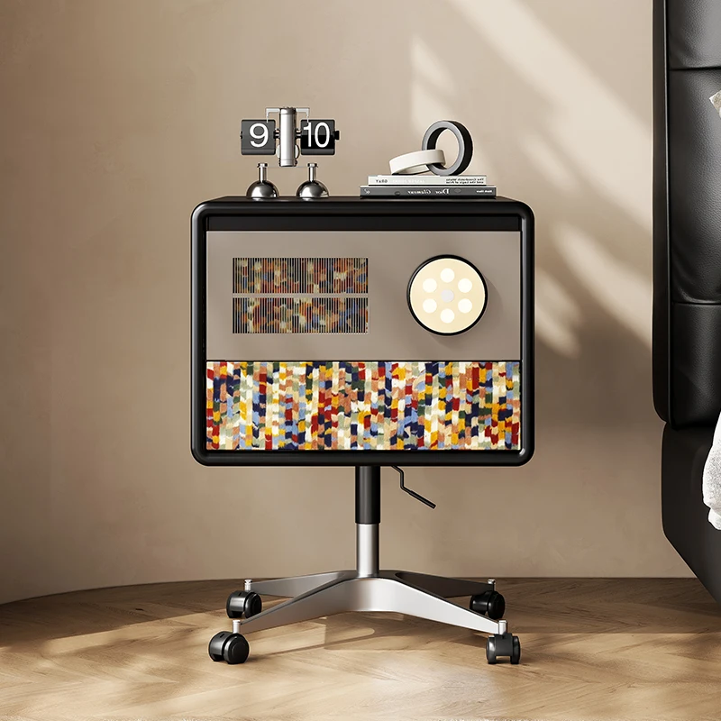 

Elegant Japanese Nightstands Bedroom Designer Narrow Luxury Bedside Table Modern Narrow Unique Mesitas De Noche Furniture Home