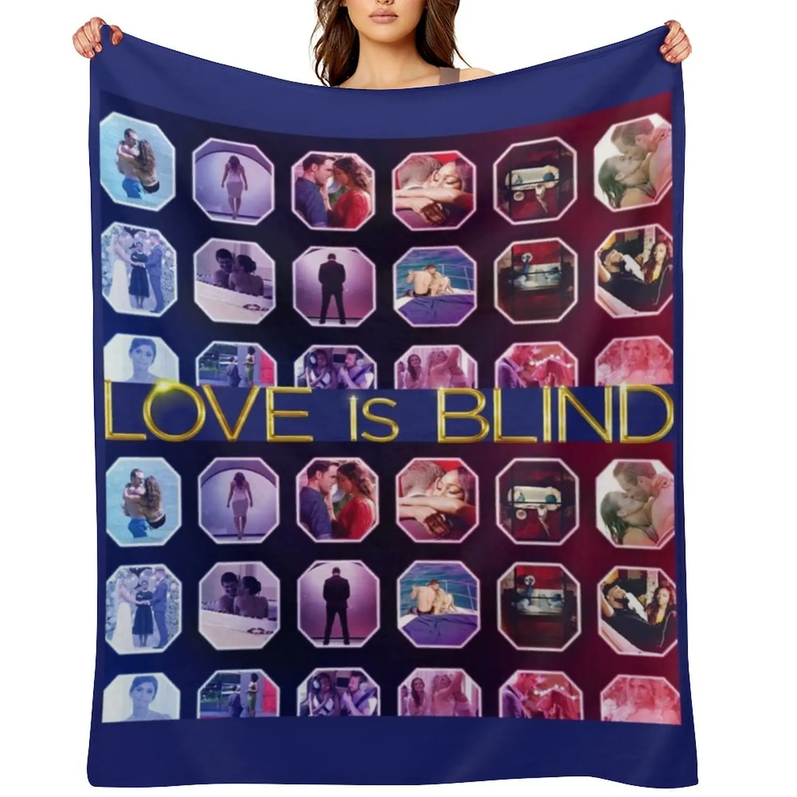 

Love Is Blind 12 Throw Blanket Furry Shaggy wednesday For Baby Blankets