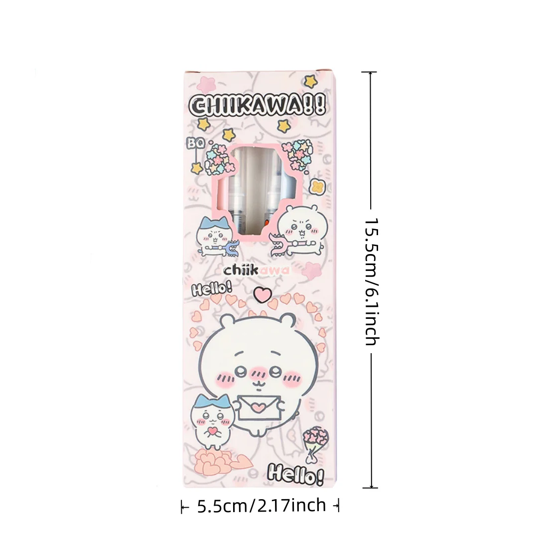 Chiikawa Cartoon Direct Ink Writing Pens,Christmas Birthday Party Favor Gifts,Children Kawaii School Stationery Supplies 4Pcs