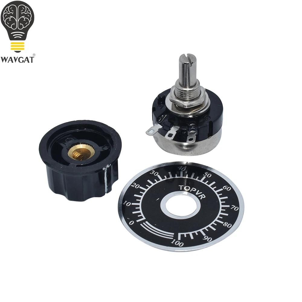 RV24YN20S 101 102 B103 104 105 201 203 204 254 303 501 502 503 504 5K 10K 100K 500K 1M 200K 100 ohm Potentiometer Including knob