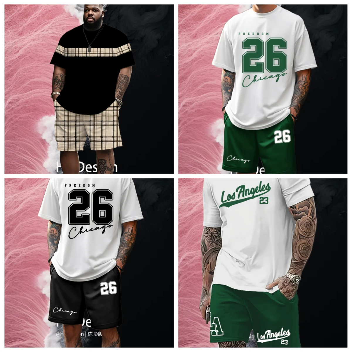 

2025 Новая модная летняя повседневная мужская уникальная уличная быстросохнущая дышащая уличная короткая футболка с буквенным принтом