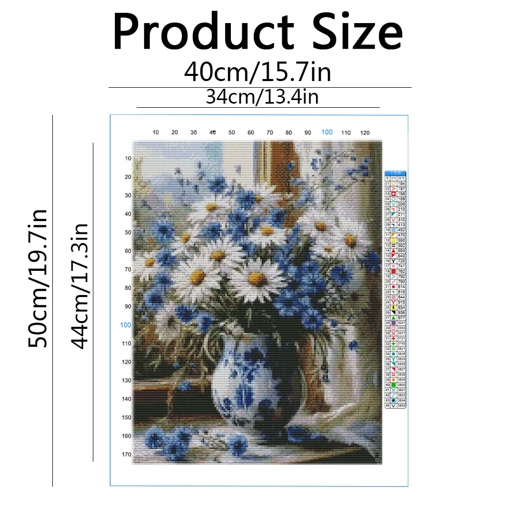 Çapraz Nokta Nakış Papatya Çiç - Embroidery Guide Paper incelemesi ve fiyatı