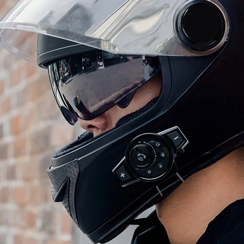 BNVN-ชุดหูฟังรถจักรยานยนต์หมวกกันน็อค Bluetooth5.0 หูฟังไร้สายชุดหูฟังเพลงรถจักรยานยนต์ขี่จักรยานชุดหูฟังโทร