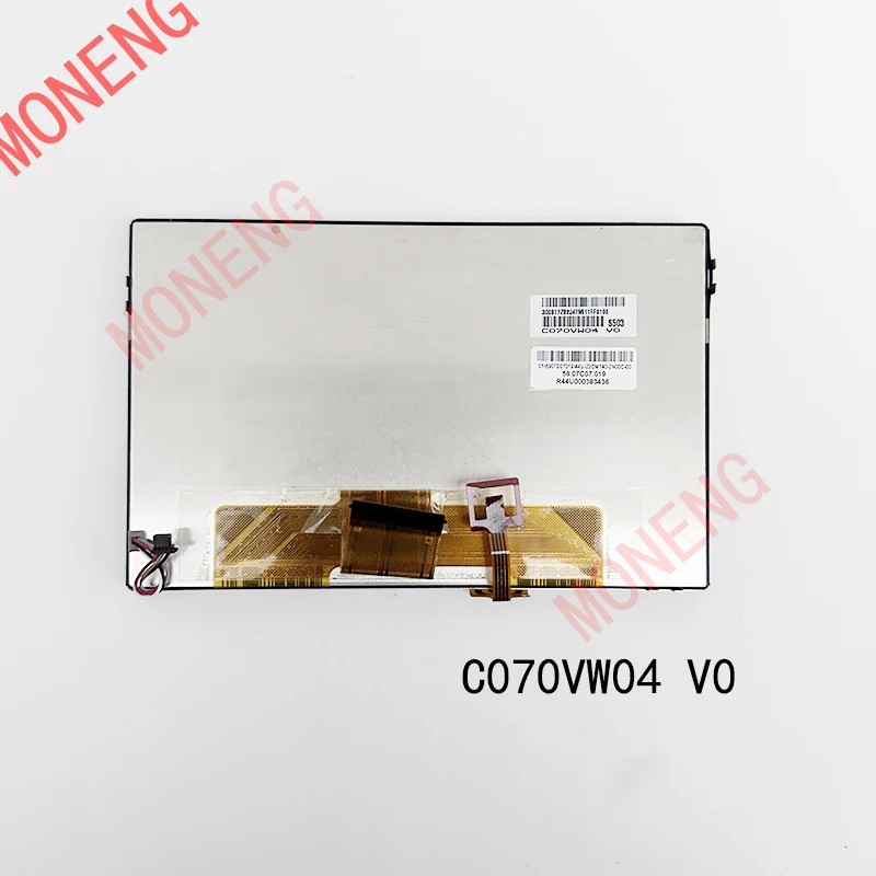 The original 7-inch industrial display screen C070VW04 V0 TFT LCD screen will be tested before shipment