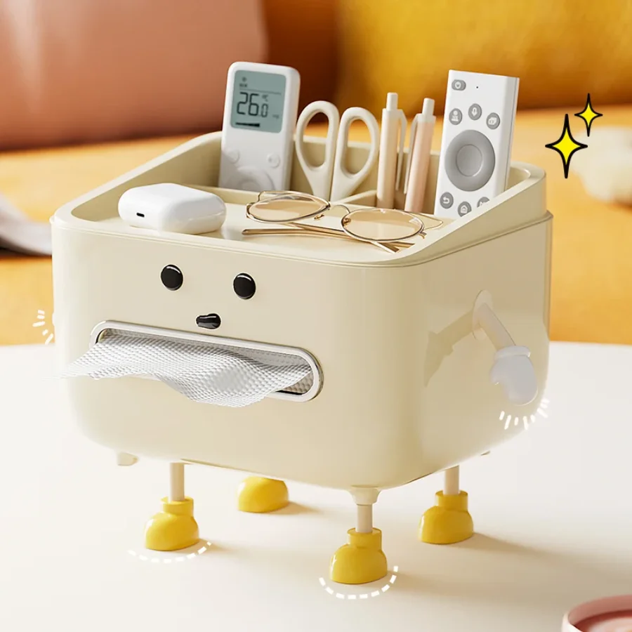 Paper towel box Household living room  luxury  bedroom bedside remote control multi-function Desktop organizer box