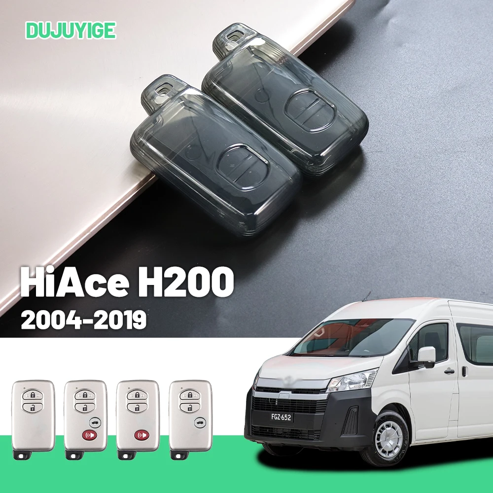 

Прозрачный чехол для ключей из ТПУ для Toyota HiAce H200 2004-2019, защитный чехол для брелока, аксессуары для авто 2005 2006 2007 2008 2009