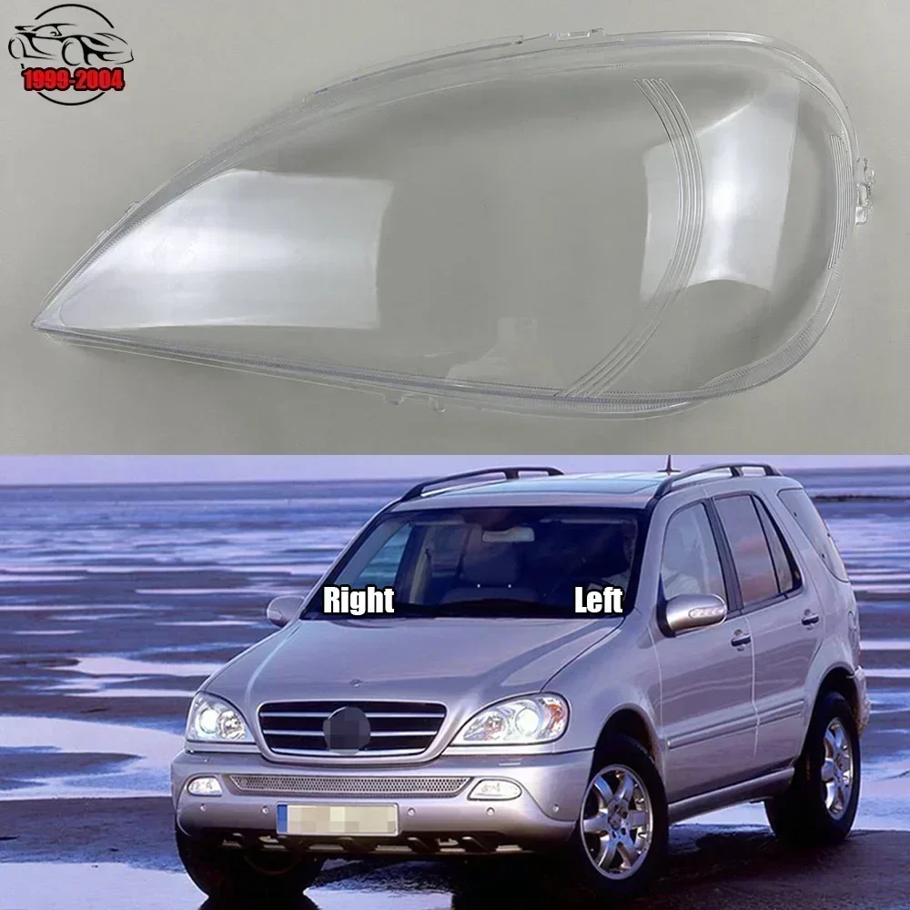 

For Mercedes-Benz M-Class W163 ML320 ML350 ML500 1999-2004 Lampshade Headlamp Cover Lamp Shell Mask Headlight Shade Plexiglass