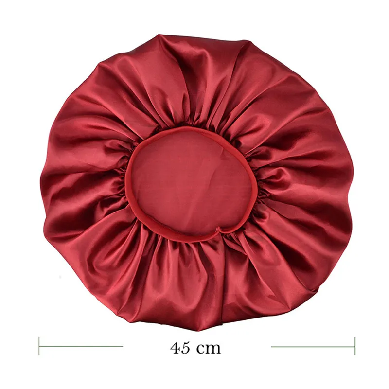 جديد الحرير قبعة النوم قبعة الليل غطاء رأس بونيه الساتان Cheveux Nuit للعناية بالشعر المجعد النساء مصمم صيانة الجمال