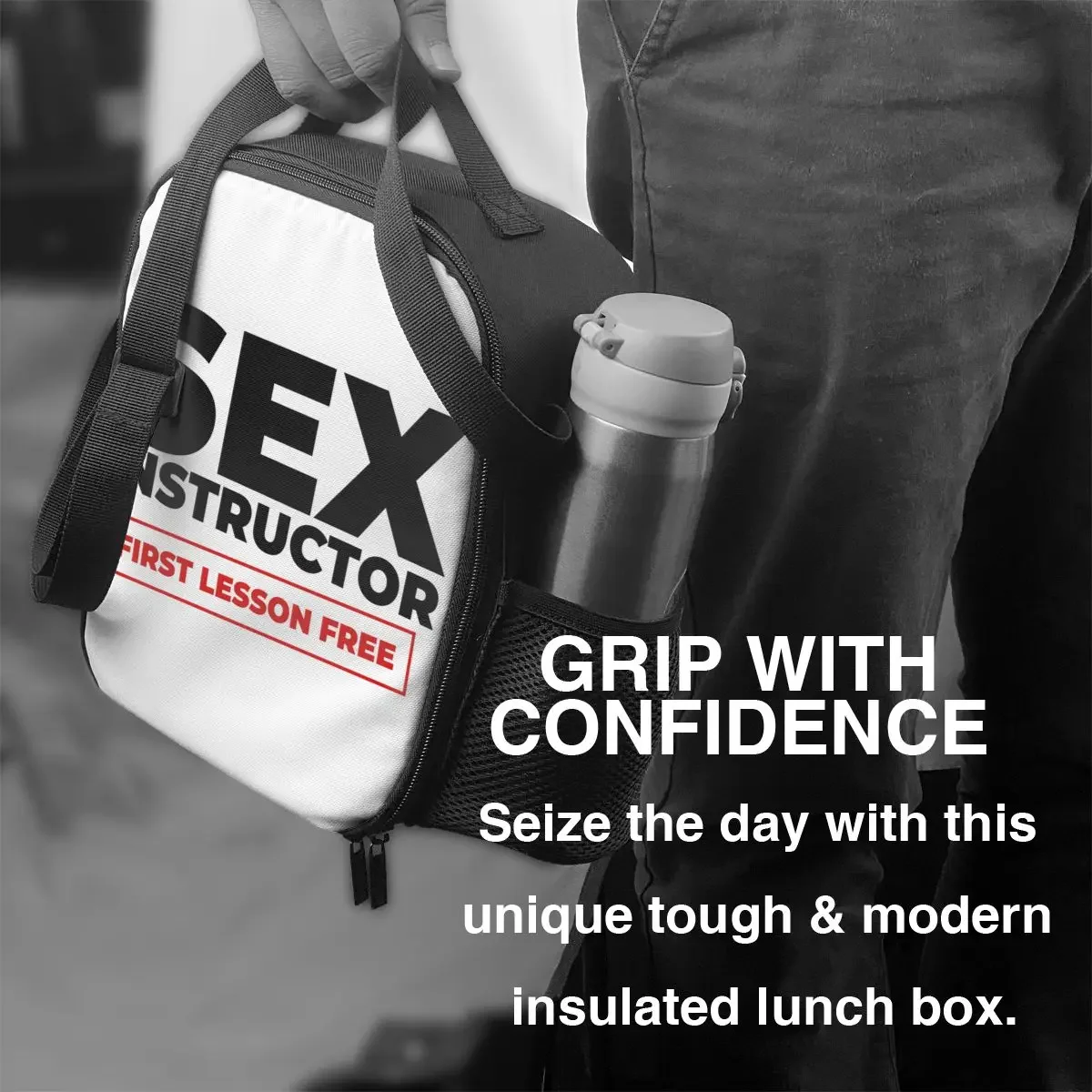 Sex Instructor Resuable Lunch Boxes for Women Multifunction Thermal Cooler Food Insulated Lunch Bag Office Work