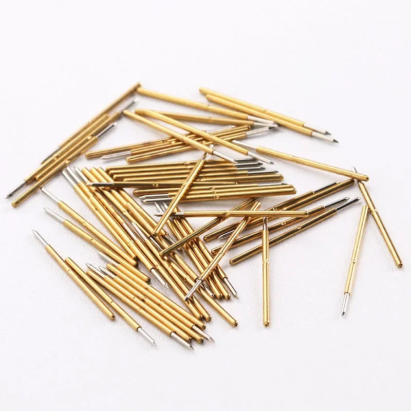 Imagem -02 - Pogo Pin Spring Test Probe P50-a2 b1 d2 e2 Diâmetro Externo 0.68 mm Comprimento 16.55 mm Pcb Pacote de 100 Pcs