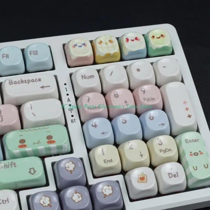 SZ Shining Ceramics Imitation PBT Keycaps Set For Enhances Typing Experience And