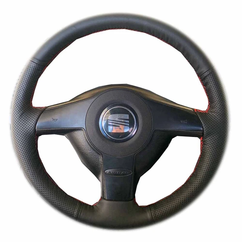 Car Steering Wheel Cover For Volkswagen VW Golf 4 MK4 Passat B5 Seat Leon Polo 1996-2004 Microfiber Leather Car Accessories