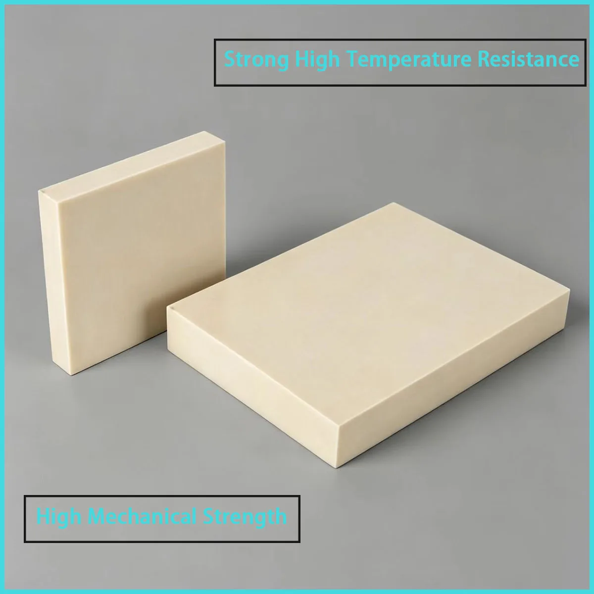 3-15mm thick square PEEK board is used in high-end fields such as aviation and electronics.
