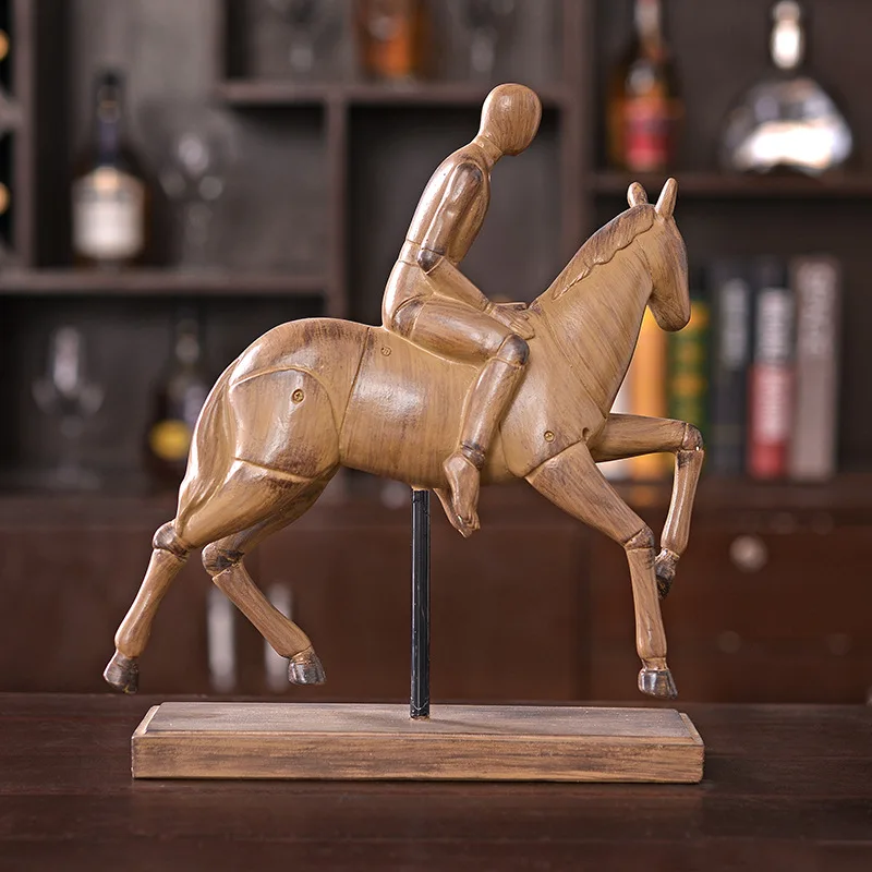 American Country Style Knight Resin Sculptures And Figurines Handicraft Home Decoration Creativity TV Stand Desktop Ornament
