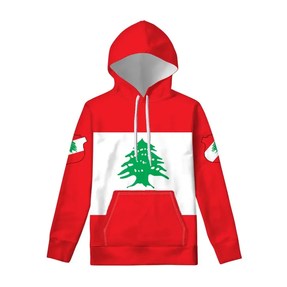 

LEBANON Hoodie Diy Free Custom Name Number Lbn Sweatshirt Nation Flag Lb Arabic Arab Lebanese Country Print Photo Clothes