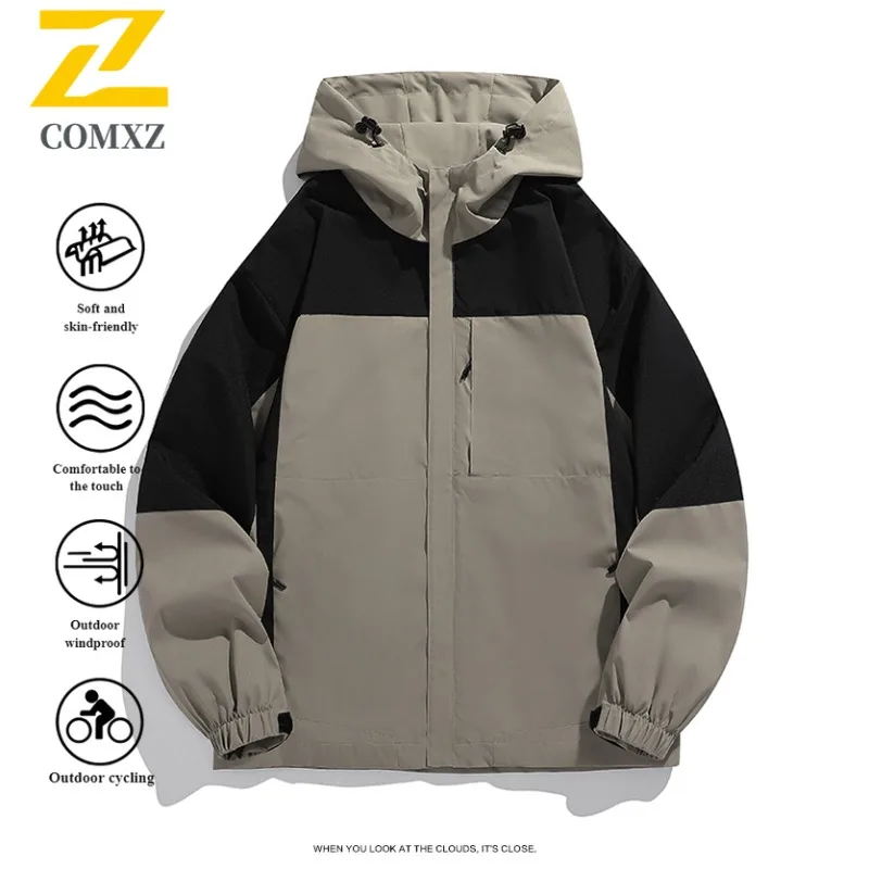 2025 Giacca a vento stile lavoro da uomo nuova Coppia Giacca da trekking impermeabile Cappotto da esterno Antivento Tech PolarCore Escursione da campeggio