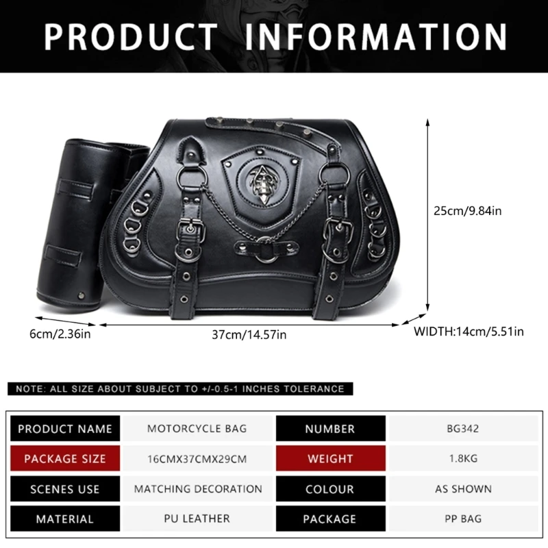Многофункциональная мотоциклетная сумка из искусственной кожи с регулируемыми ремнями и просторным внутренним пространством. для