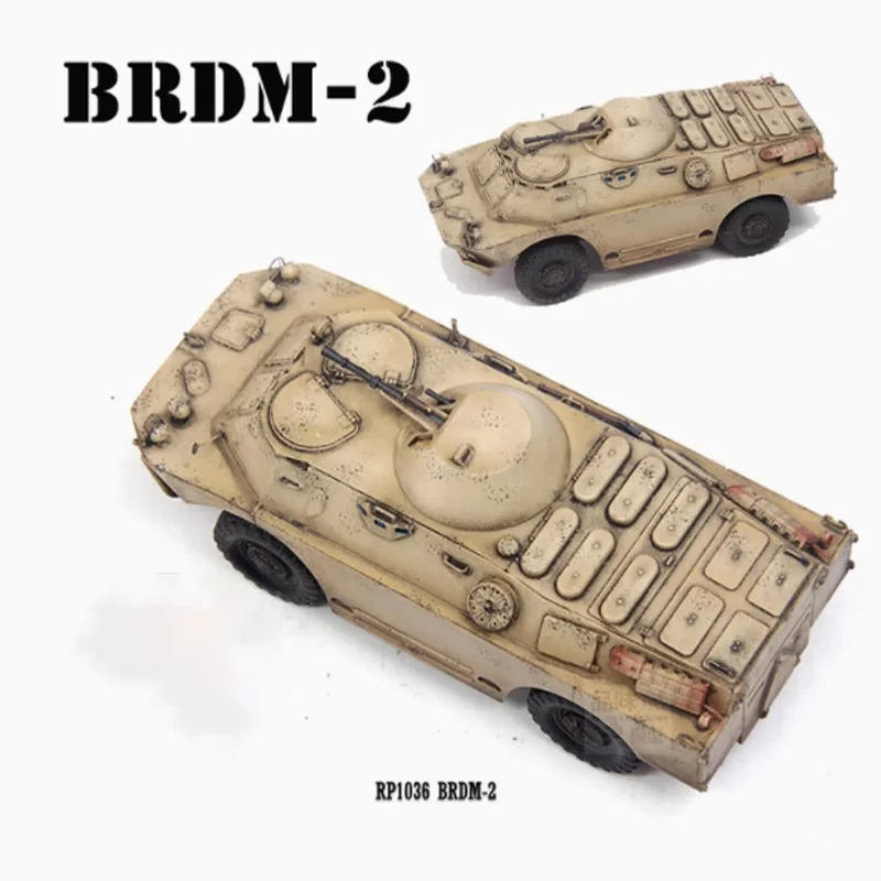 

1/72 Scale BRDM-2 Wheeled Armored Vehicle RP1036 Simulation Plastic Tank Model Static Display Collectible Toy Gift Souvenir