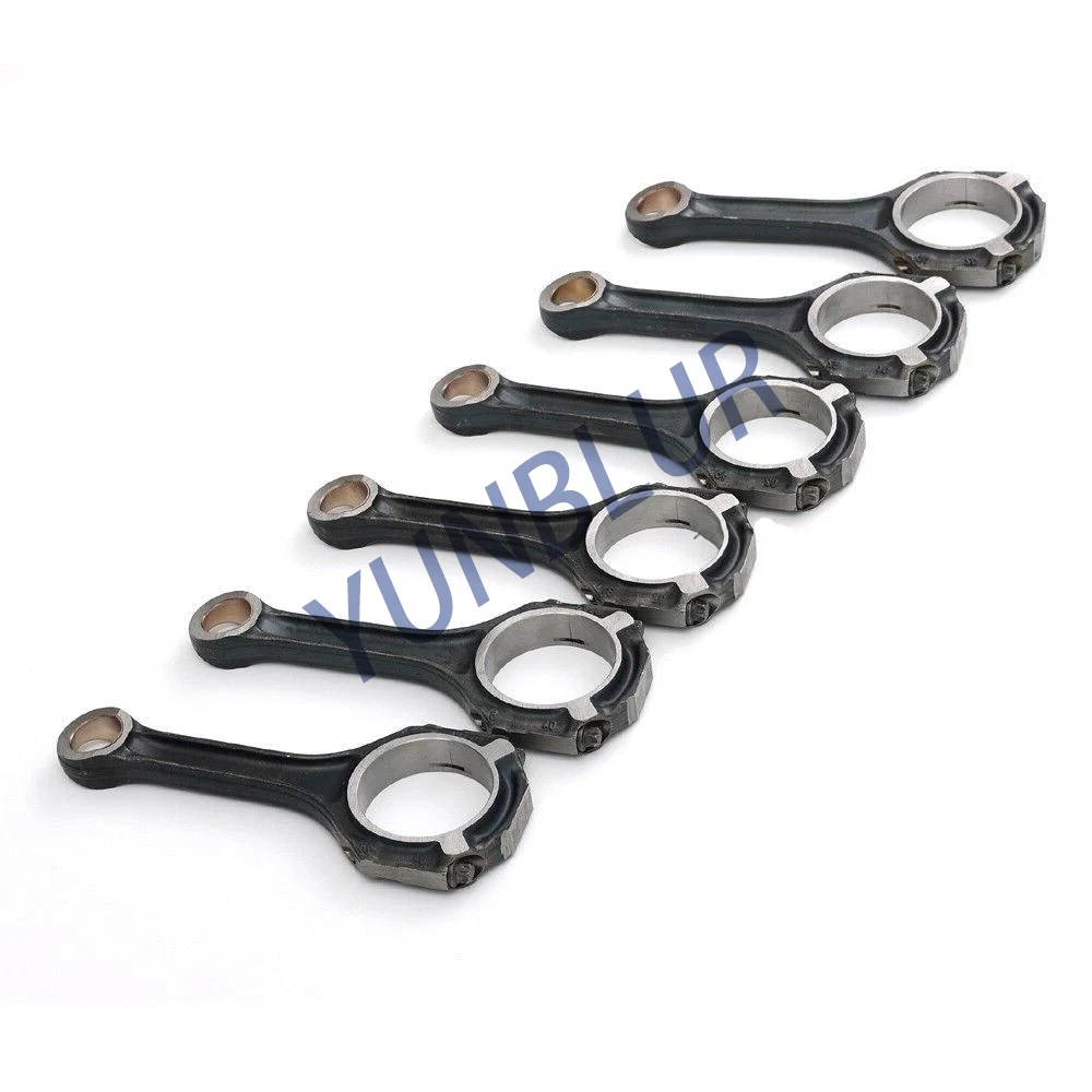 6pcs Engine Connecting Rod Set Fit 3.0 L V6 Gas M276 For 13-23 MERCEDES-BENZ CLS400 GLE450 AMG E400 ML320 S450 OE 2760300220