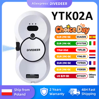 DIVEDEER Smart Water Spray Window Cleaning Robot High Suction Electric Window Cleaner Double-sided Glass Vacuum Cleaner