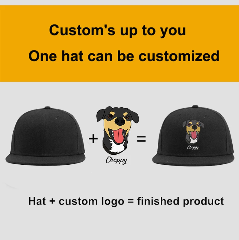 Maßgefertigte Kappe mit Stickerei-Logo, Snapback-Hüte in verschiedenen Größen, Baseballkappe für Männer und Frauen, Hip-Hop Unisex Gorras Planas – Detail 1