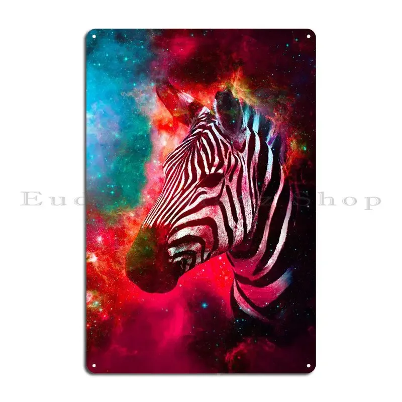 Zebra Metal Sign Wall Cave Wall Cave Printed Party Home Tin Sign Poster