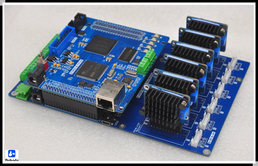 Stm32f407 fpga ethernet sram v4.0 duplo-núcleo fsmc 4 6 controle de movimento de 12 eixos