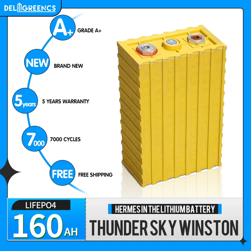 

Lifepo4 Thunder Sky Winston 160AhA TSWB-160AHA Lifepo4 12V 24V Grade A+ Rechargeable Battery Cell Lifepo4 Battery For Solar