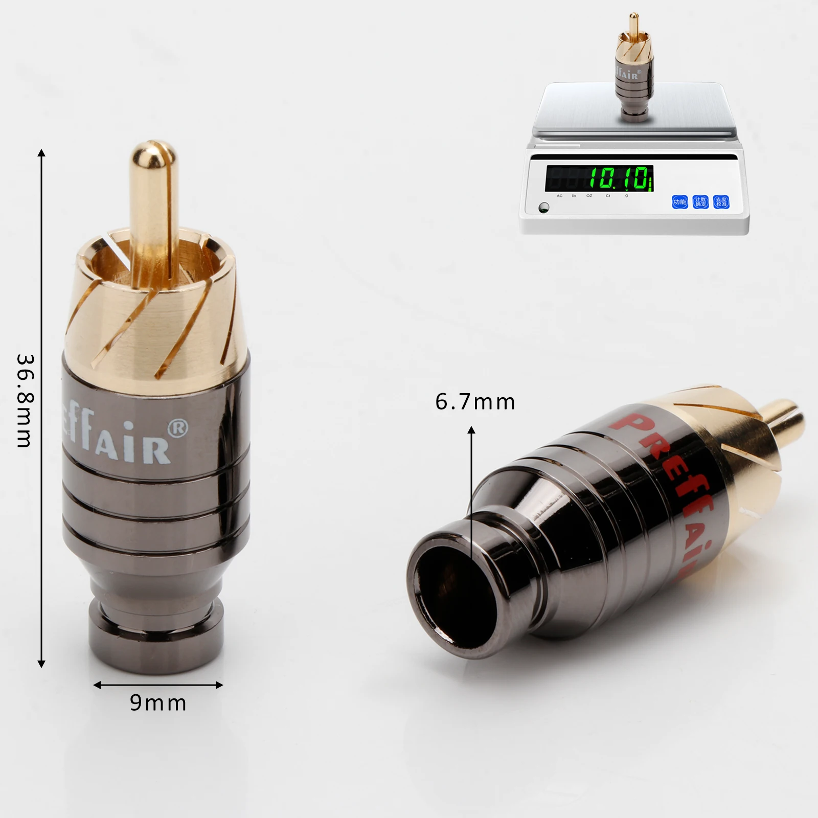 

High Quality Preffair Welding type Gold Plated RCA Male Connector Lotus Plug for DIY HiFi Audio AMP Speaker RCA Cable