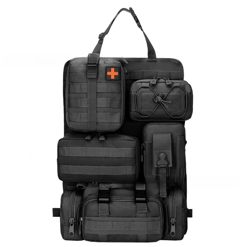 Car seat backrest finishing bag, car storage bag, camera bag, outdoor shoulder strap hanging bag.