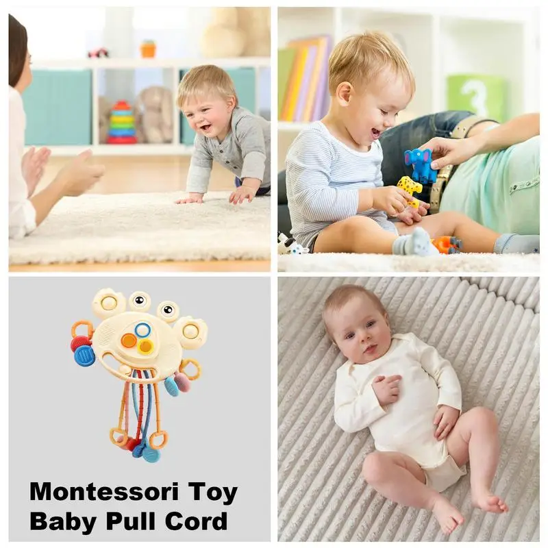 Montessori Pull String Brinquedo De Viagem Sensorial, Habilidades Motoras Finas, Brinquedo Interativo De Desenvolvimento, Presentes De Aniversário