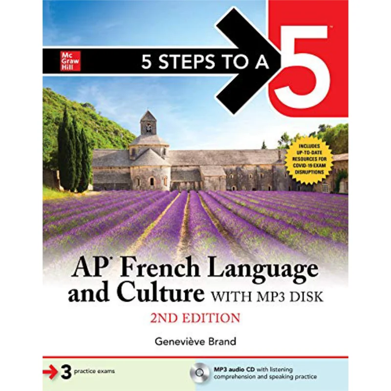 

5 Steps To A 5 AP French Language And Culture With MP3 Disk Second Edition BRAND McGrawHill 9781260468250 Book