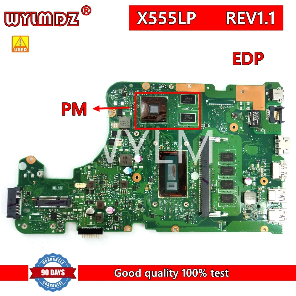 

X555LP EDP 4GB RAM REV1.1 Motherboard For Asus X555LN NB X555LD LB LJ LF X555L A555L K555L F555L W519L Laptop Mainboard