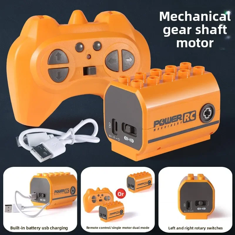 Compatible con bloques de construcción grandes, engranajes de programación, ladrillos mecánicos, carga de Motor de potencia, accesorios de Control remoto
