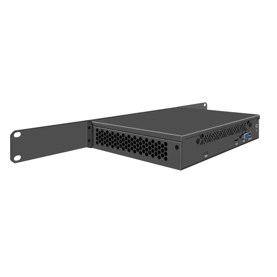 Topton 1U 9.5 Inch Rack-mounted Firewall Appliance Mini PC Intel N100 4*/2*10G SFP 4xi226-V 2.5G Gateway Network Security Server