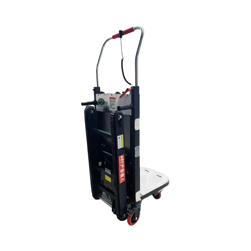 Portable Foldable Heavy Duty Electric Stair Climbing Hand Trolley Battery Operated Platform Industrial Storage Use OEM Steel