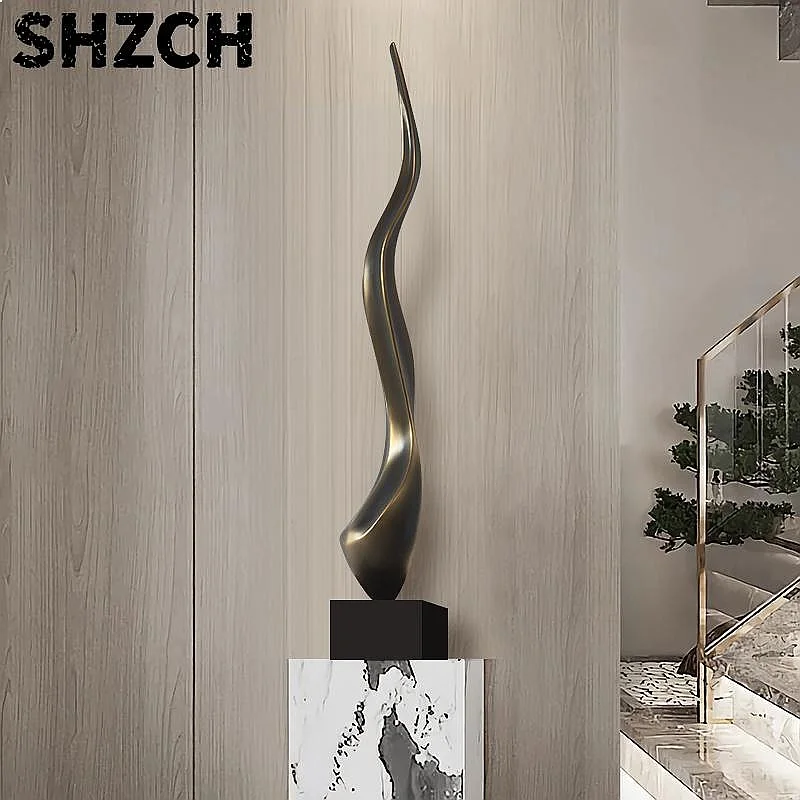 Home Decor Modern Abstract Sculpture Ornament,Luxury Living Room Entrance,Tall Slender Niche,Artistic Decorations,Handicrafts
