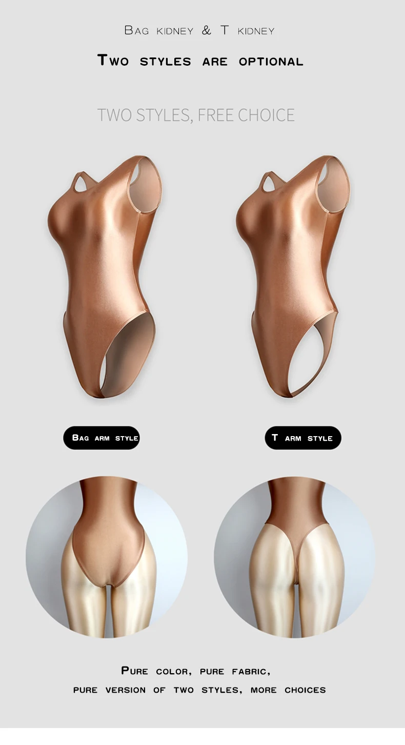 Maillot de Ballet Brillante para Mujer Adulta, Sin Mangas, Cuello Redondo, Corte Alto, Traje de Danza de Una Pieza para Entrenamiento y Actuación