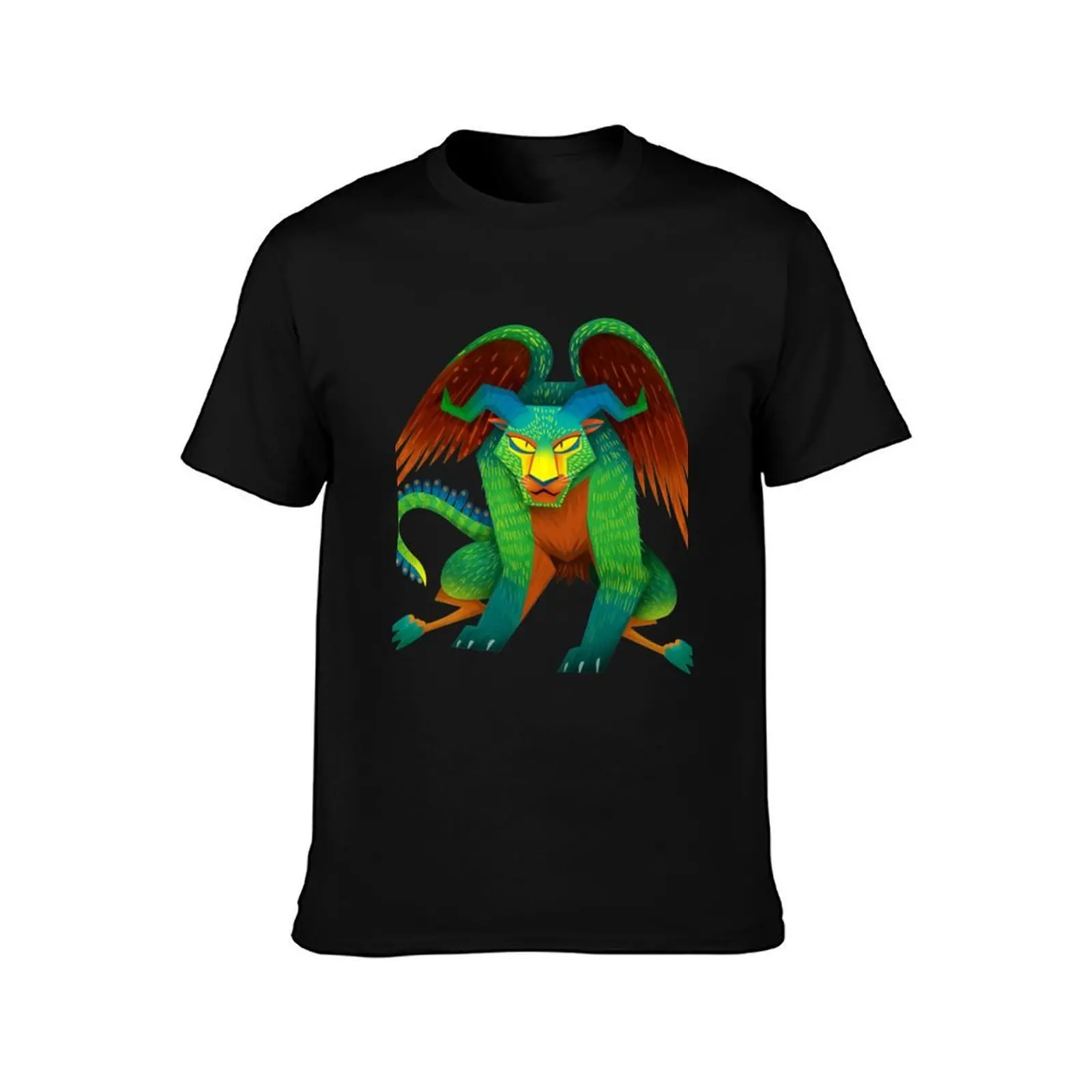Pepita Alebrije T-Shirt, Summer Casual Cotton Tee, Oversized Streetwear Tops, Vintage Graphic Print, Loose Fit Short Sleeve