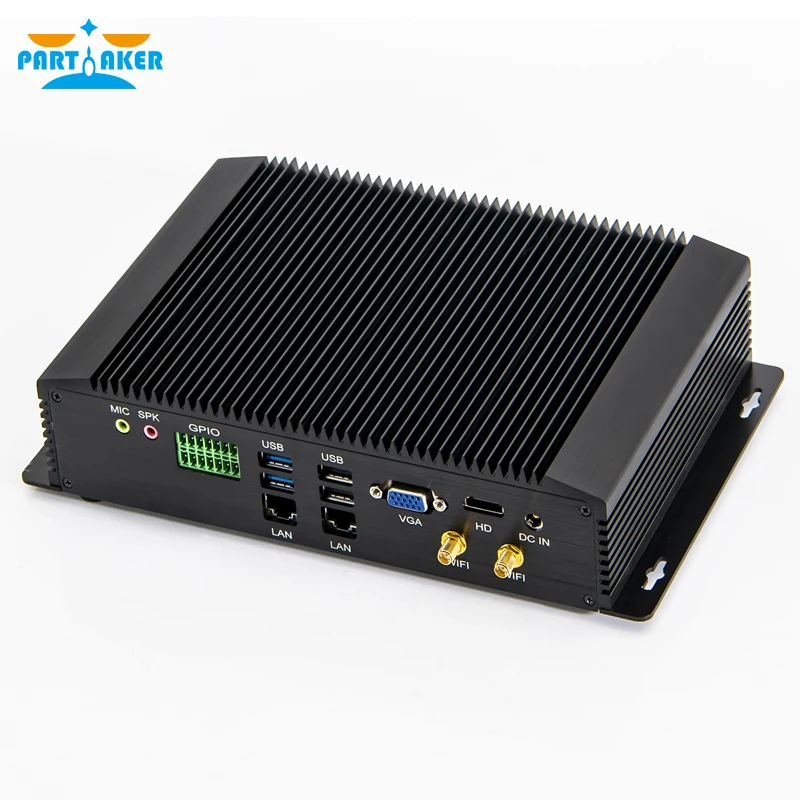 Partícipe Industrial Mini PC 10th Gen Intel Core i7 10510U con 6COM RS232 RS422 RS485 HD-MI VGA GPIO PS2 puertos pequeña computadora